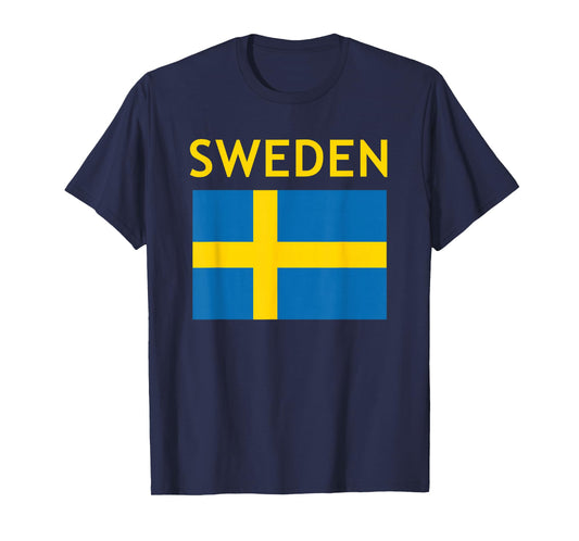 Kids Vintage Sweden Flag Swedish Souvenir Boys Girls Toddler T-Shirt