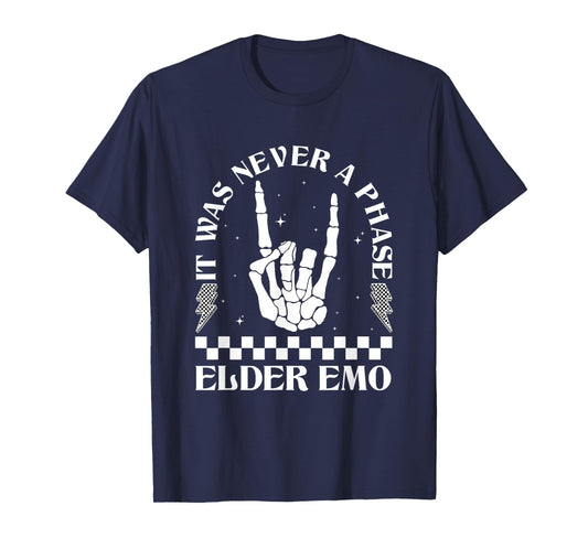 Vintage Elder Emo Club It Was Never A Phase Goth Emo Music T-Shirt