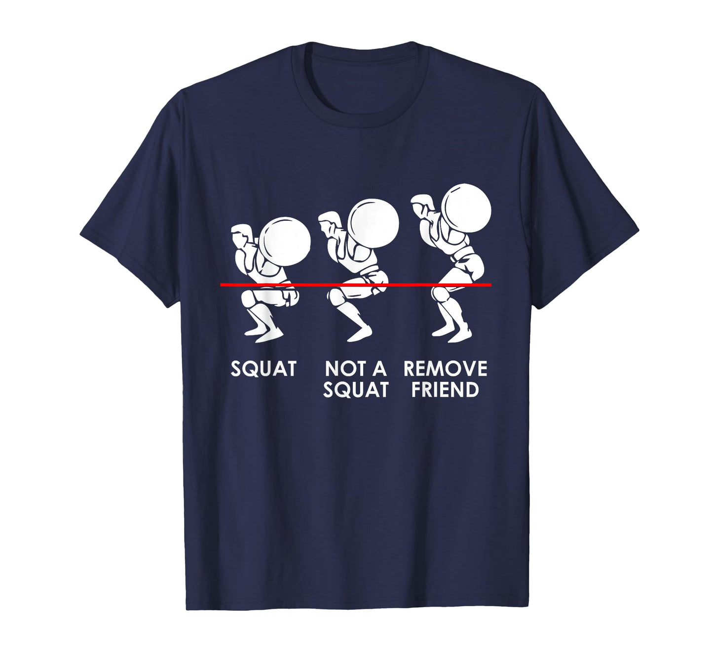 Funny Gym Workout - Squats Levels - Leg Exercise T-Shirt