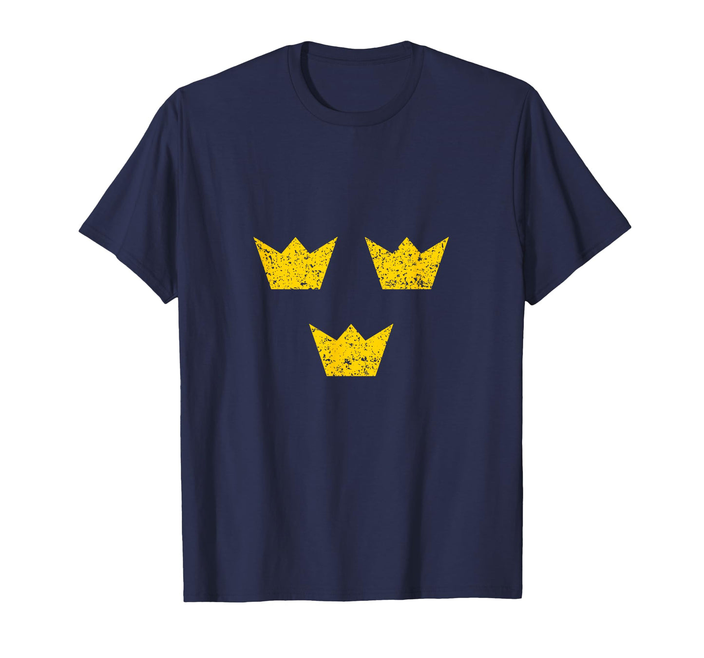 Sweden Crowns Swedish Flag Sverige Pride Vintage Souvenir T-Shirt