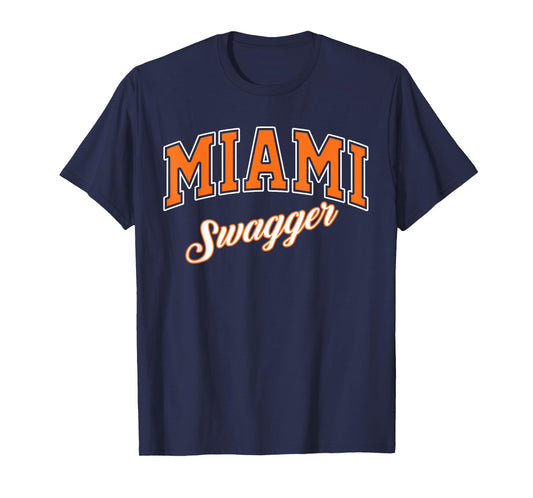 Miami Swagger Graphic Trendy Miami Vibes with Modern Flair T-Shirt