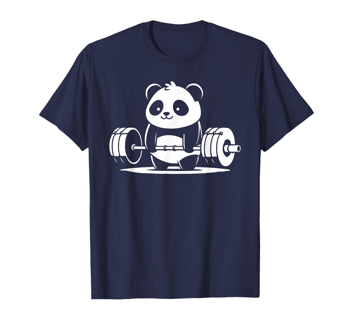 Panda Bear Lifting, Cute Kawaii Anime Gym Workout Fitness T-Shirt