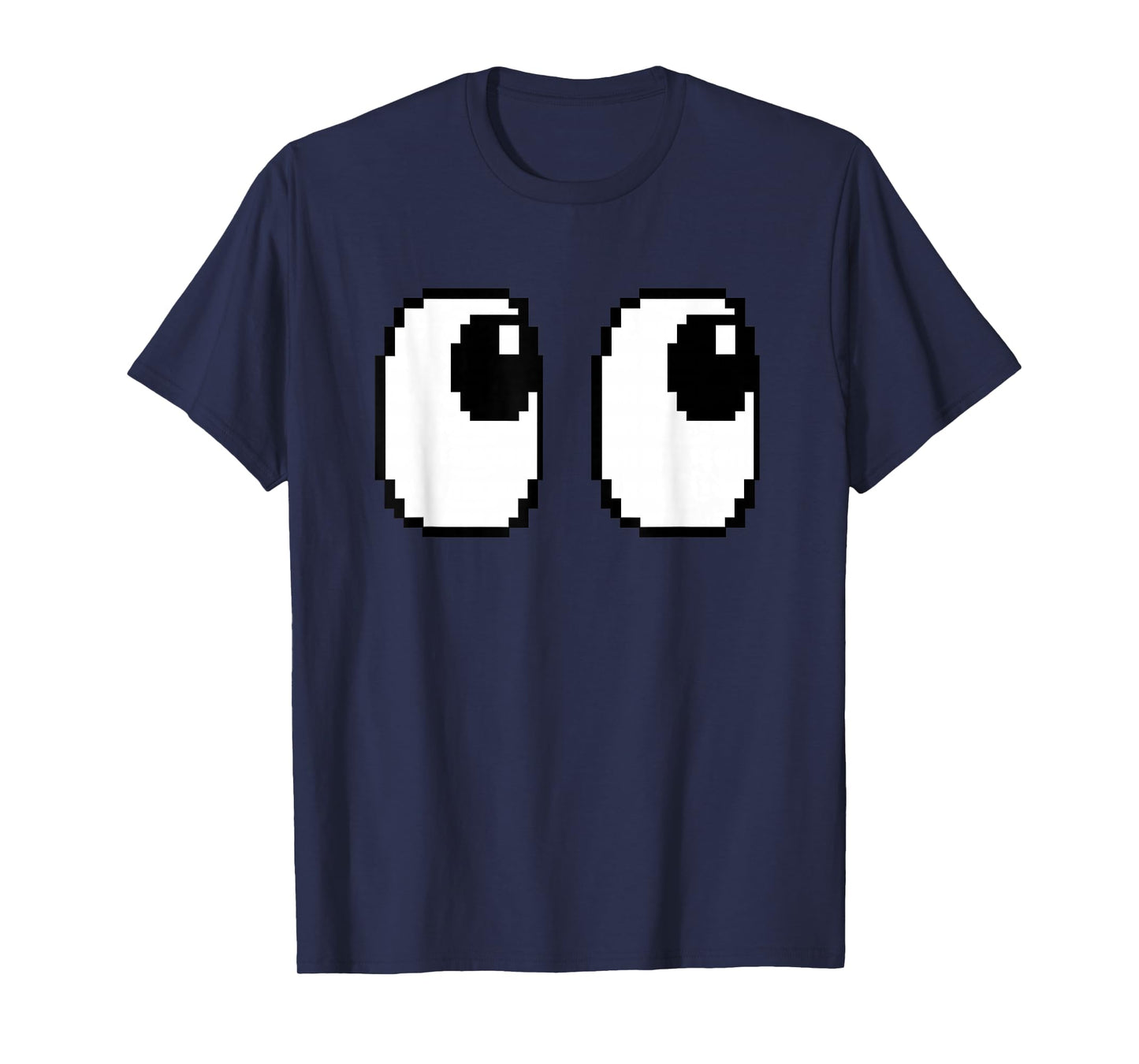 Pixel Ghost Eyes Halloween Game Group Costume T-Shirt