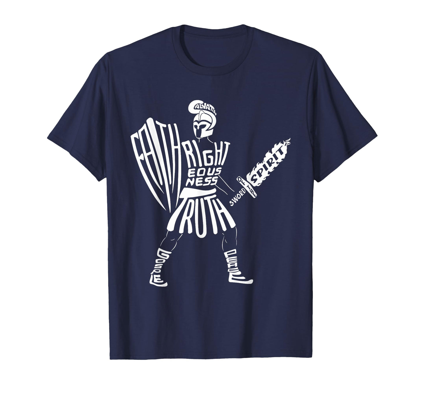 Put on The Full Armor of God, Christian Jesus, Bible Verse T-Shirt