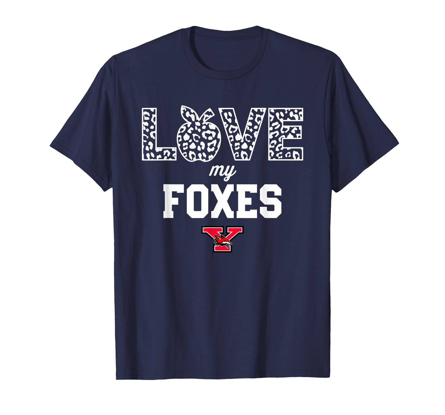 Yorkville Foxes Logo Love My Team HS T-Shirt