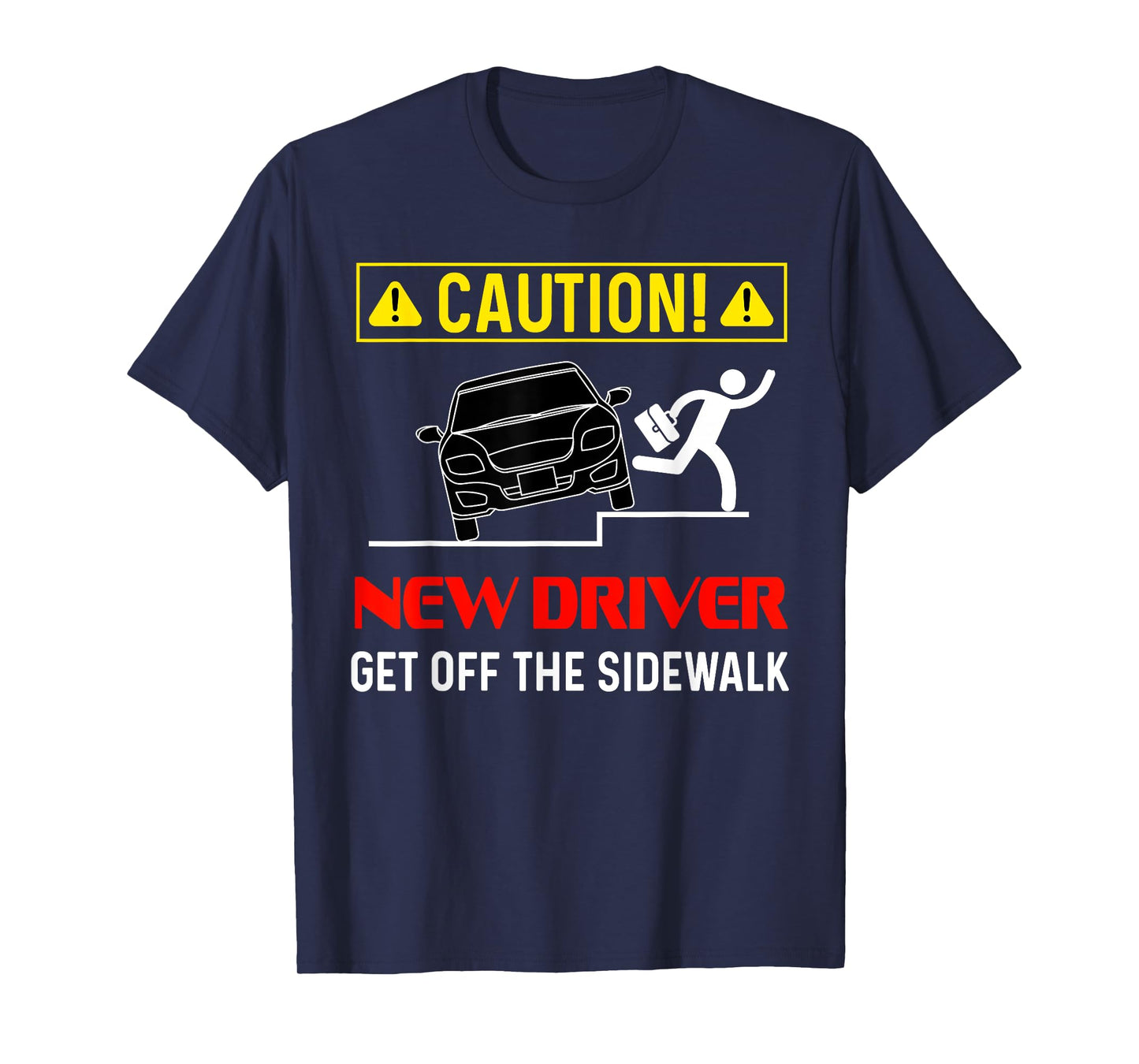 Caution New Driver Funny Student Learner's Permit Licensed T-Shirt
