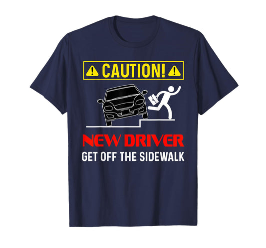 Caution New Driver Funny Student Learner's Permit Licensed T-Shirt