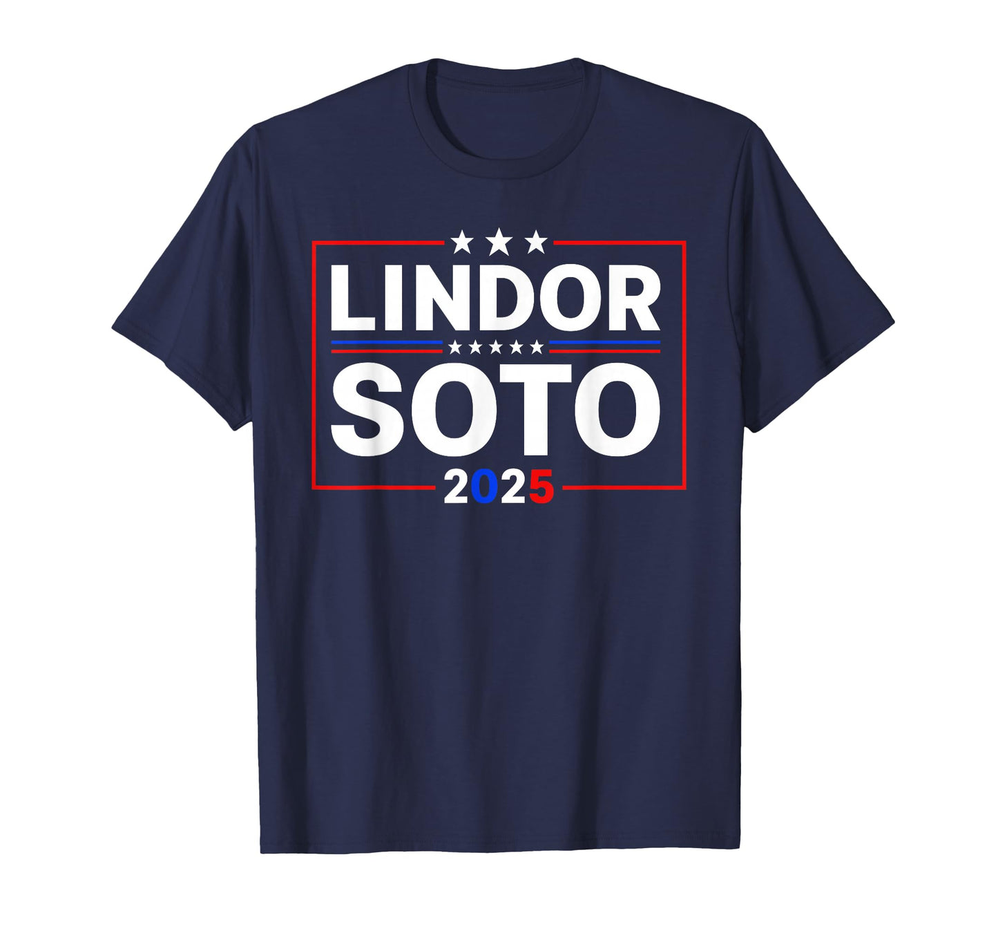 Lindor Soto '25 - Vintage Mets Name Political Meme Baseballs T-Shirt