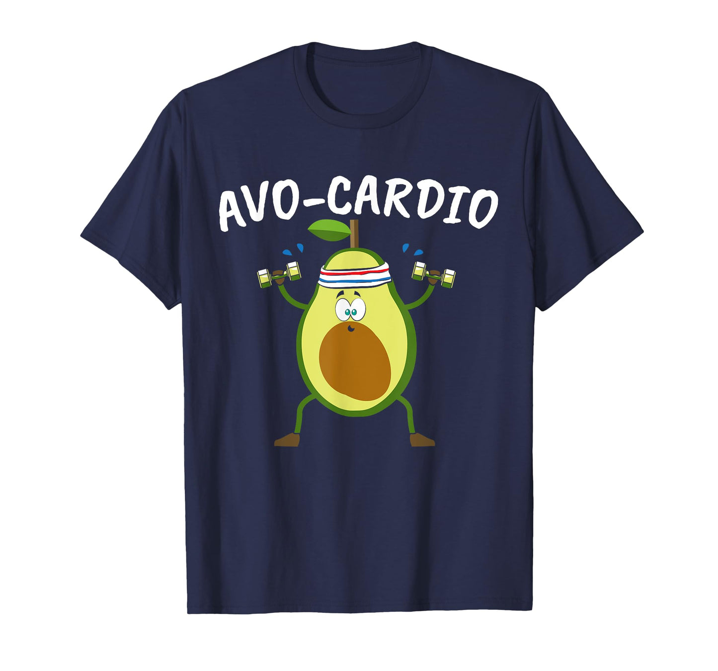 Avocado Graphic Avo Cardio for a Avacardio Workout Pun T-Shirt