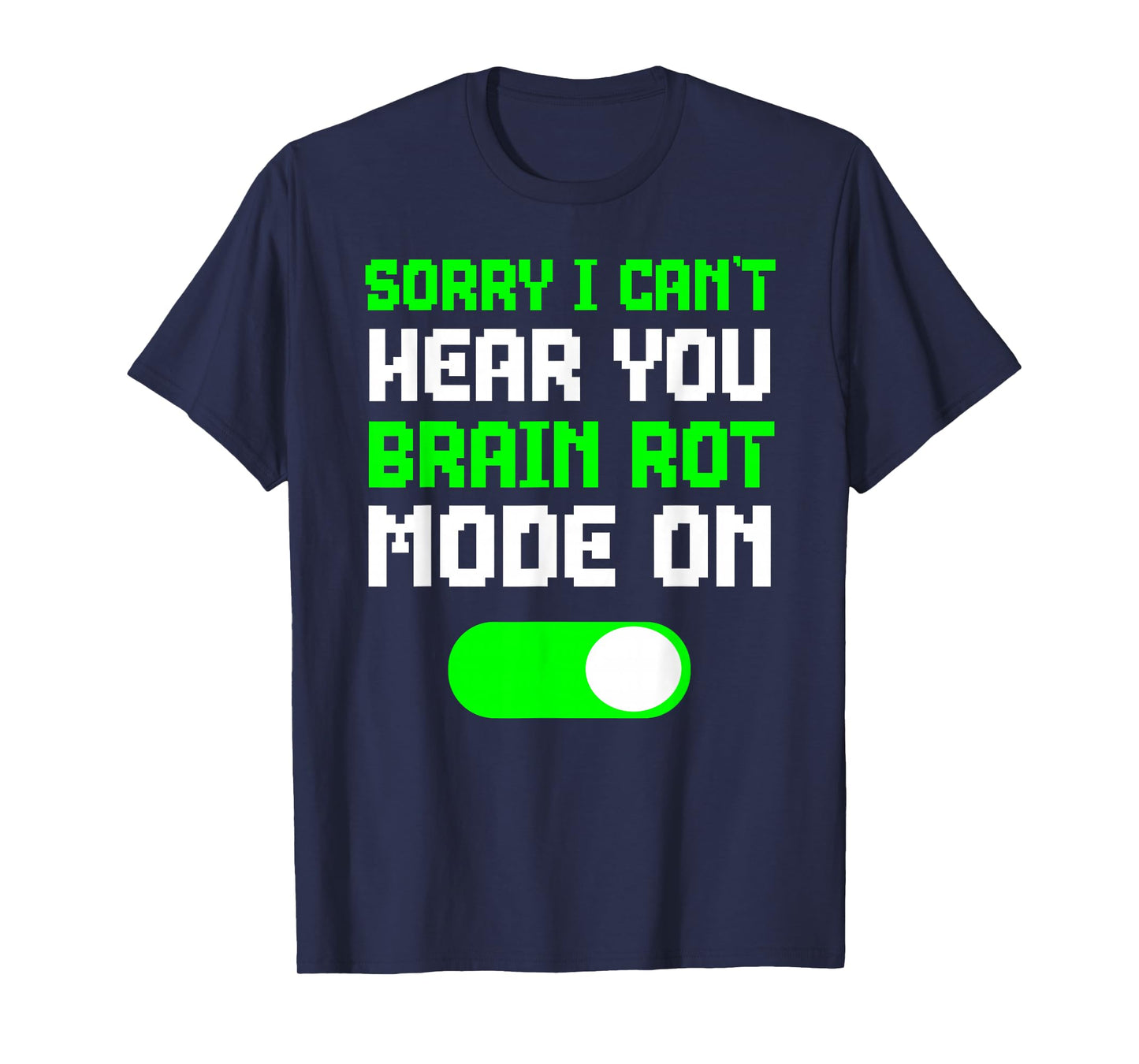 Brain Rot Shirt Kids Gamer Brainrot Mode On Funny Boys Teen T-Shirt