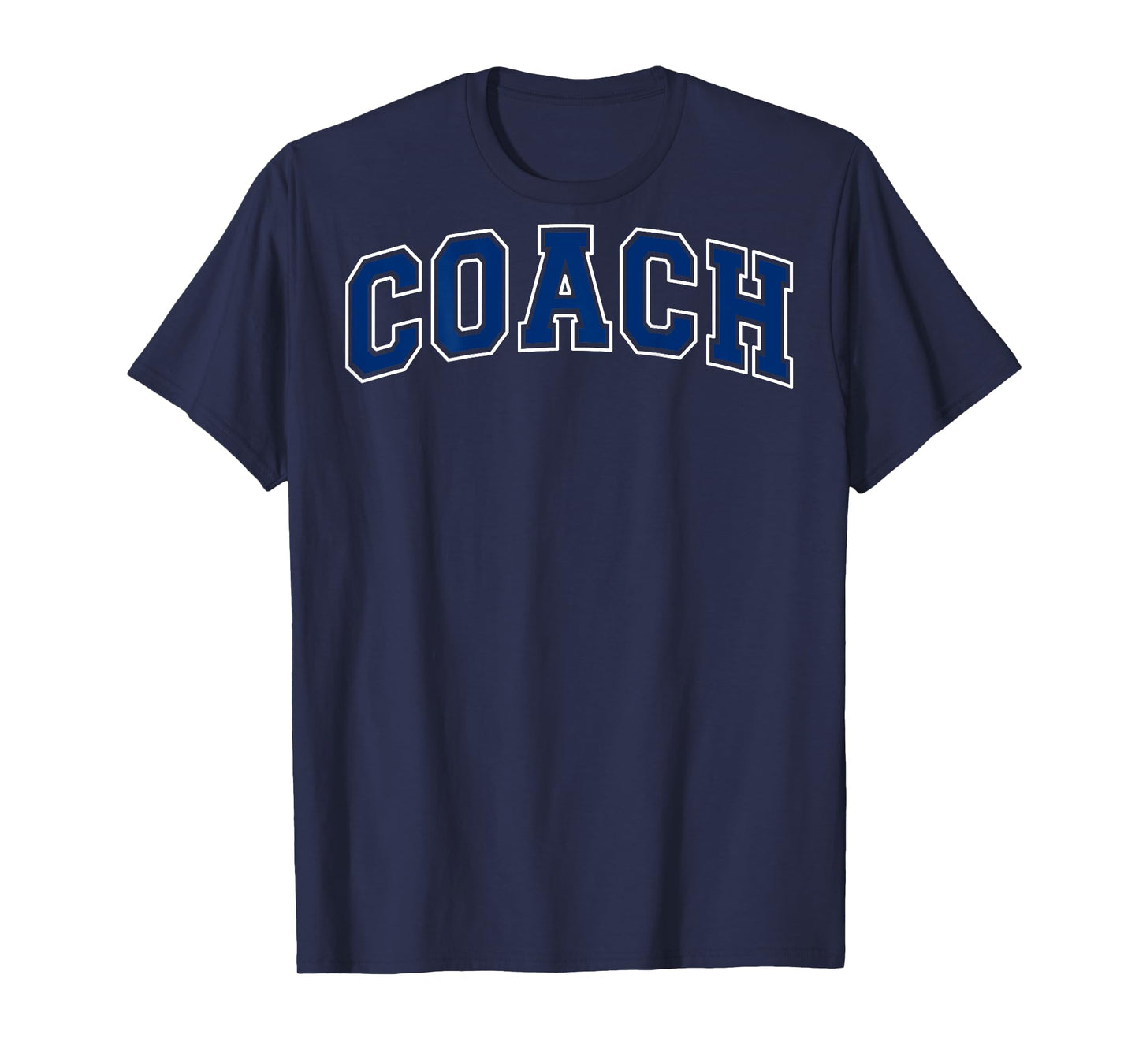 Coach Sports Trainer Vintage Varsity Blue White on the back T-Shirt