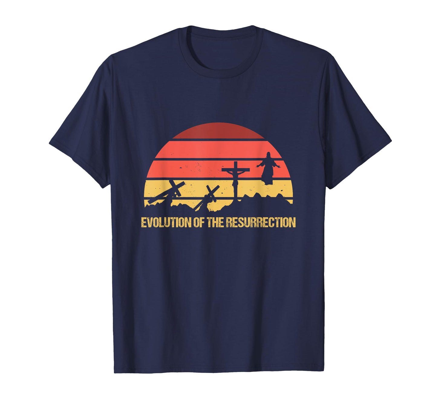 Resurrection Evolution Jesus Christ Religion Prayer God Gift T-Shirt