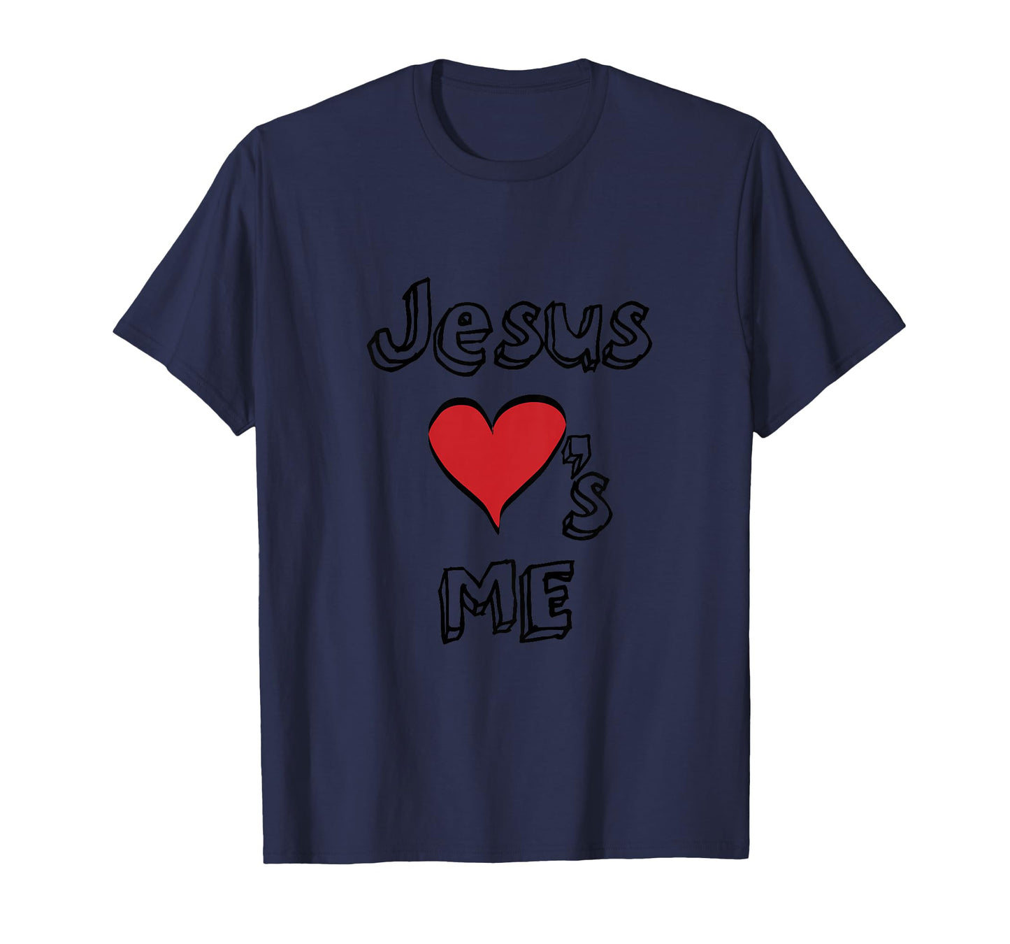 Jesus Loves Me Heart Boys Girls Youth Toddler Christian God T-Shirt