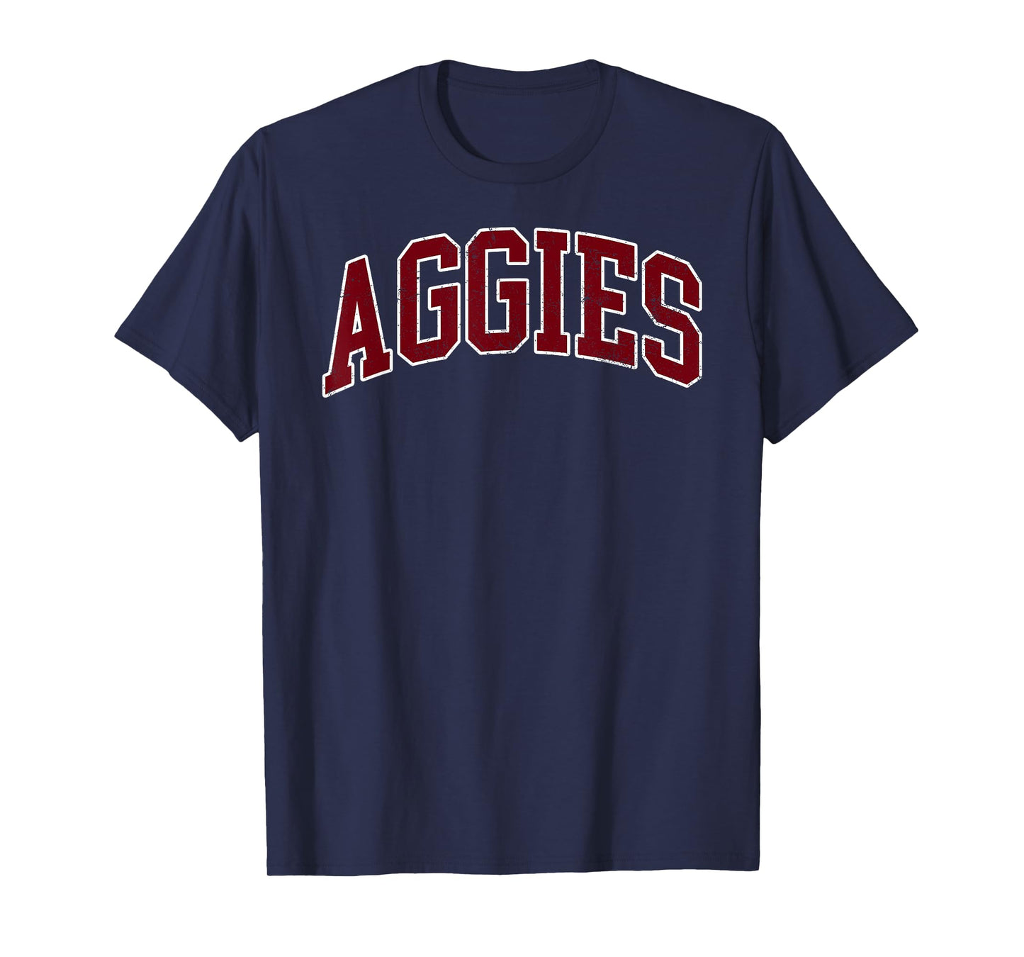 Retro Personalized Aggies-Red T-Shirt
