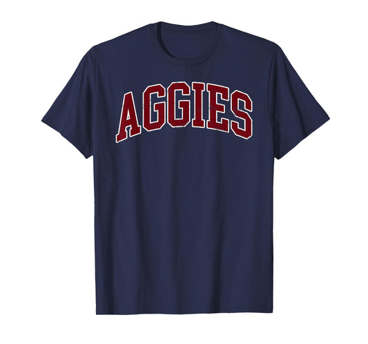 Retro Personalized Aggies-Red T-Shirt
