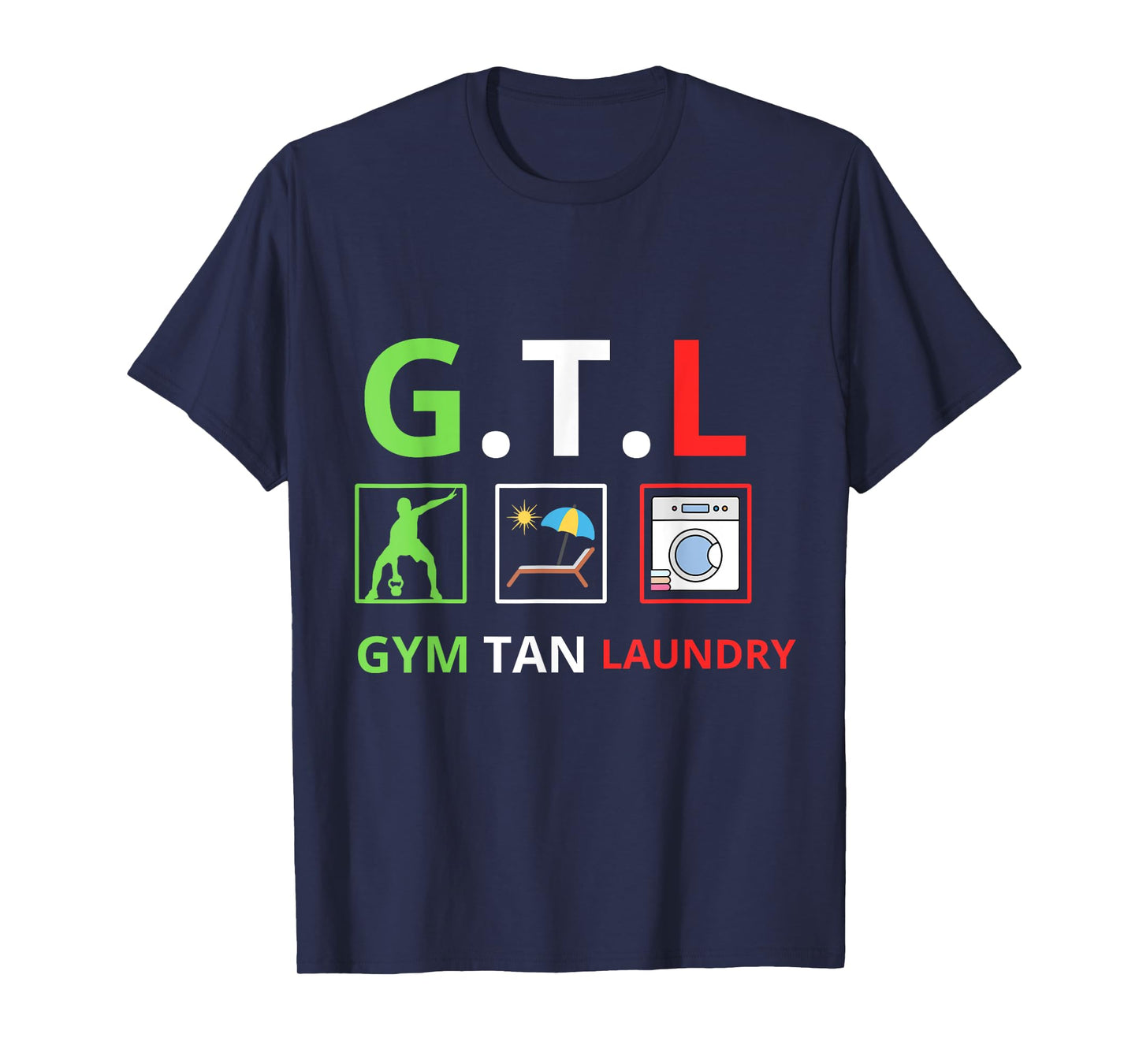Gym Tan Laundry GTL New Jersey Garden NJ Shore Italian Flag T-Shirt