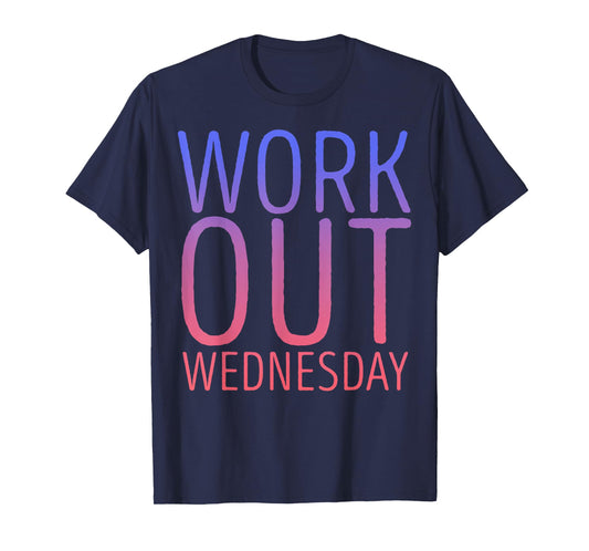 Workout Wednesday Purple Pink Gradient T-Shirt
