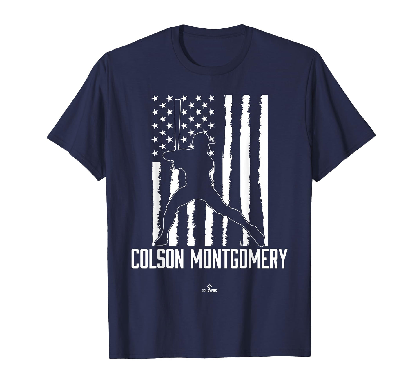 Distressed Flag Swing Colson Montgomery Prospect Baseball T-Shirt