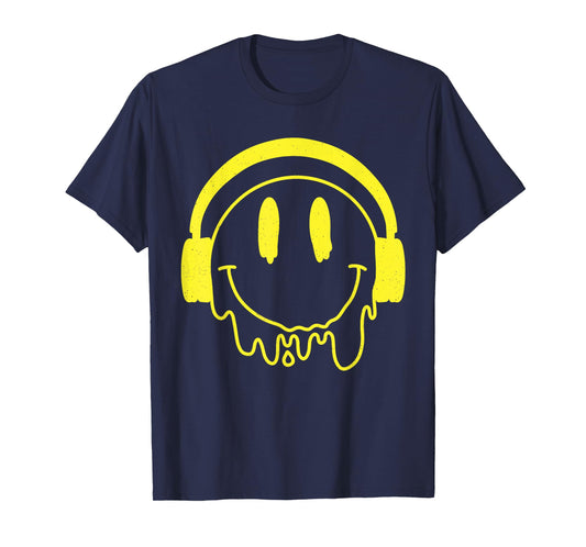 Melting Yellow Smile Funny Smiling Melted Dripping Face Cute T-Shirt
