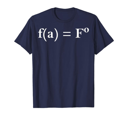 FAFO Math Equation Funny Novelty Math Teacher Nerd Geek Gift T-Shirt