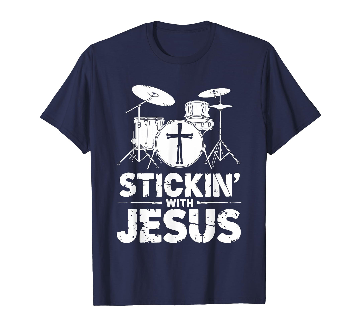 Christian Drummer For Drumming Drum Player Drumset T-Shirt