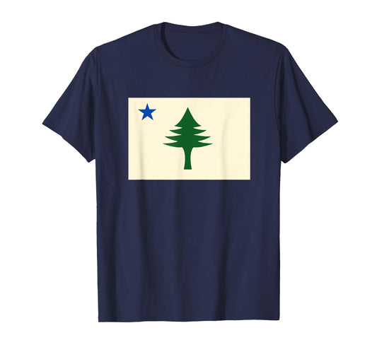 Flag of Maine Shirt 1901 Maine State Flag Pine Tree State T-Shirt