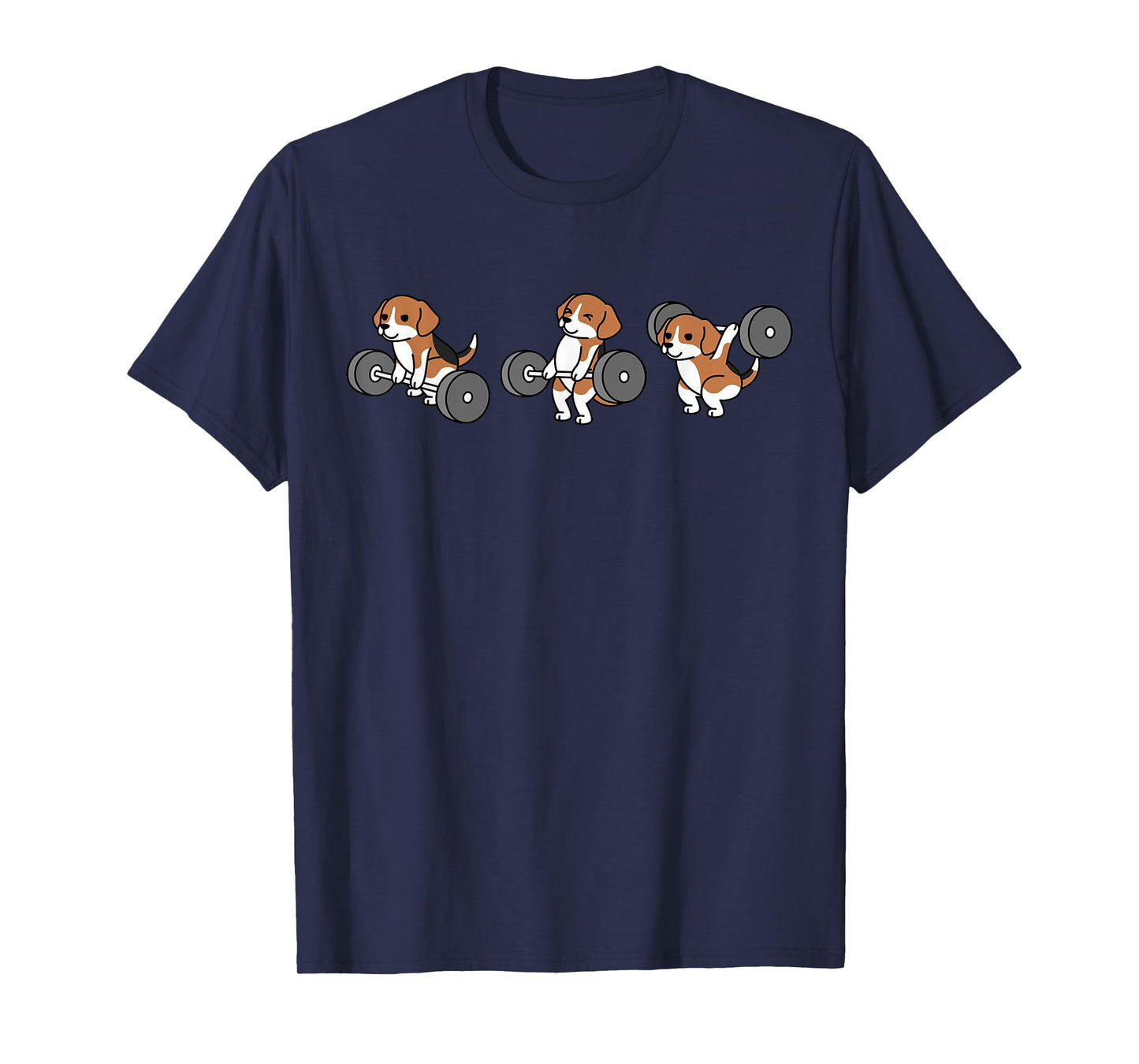 Weightlifting Beagle Dog T-Shirt
