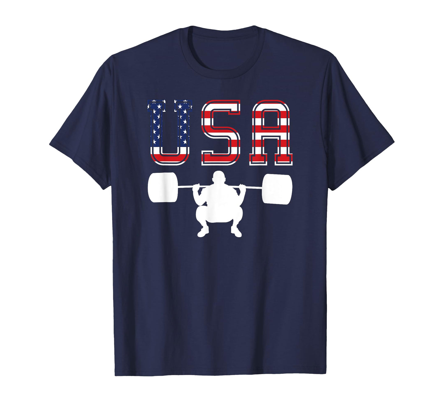 American Flag USA Weightlifting Sport Gift T-Shirt T-Shirt