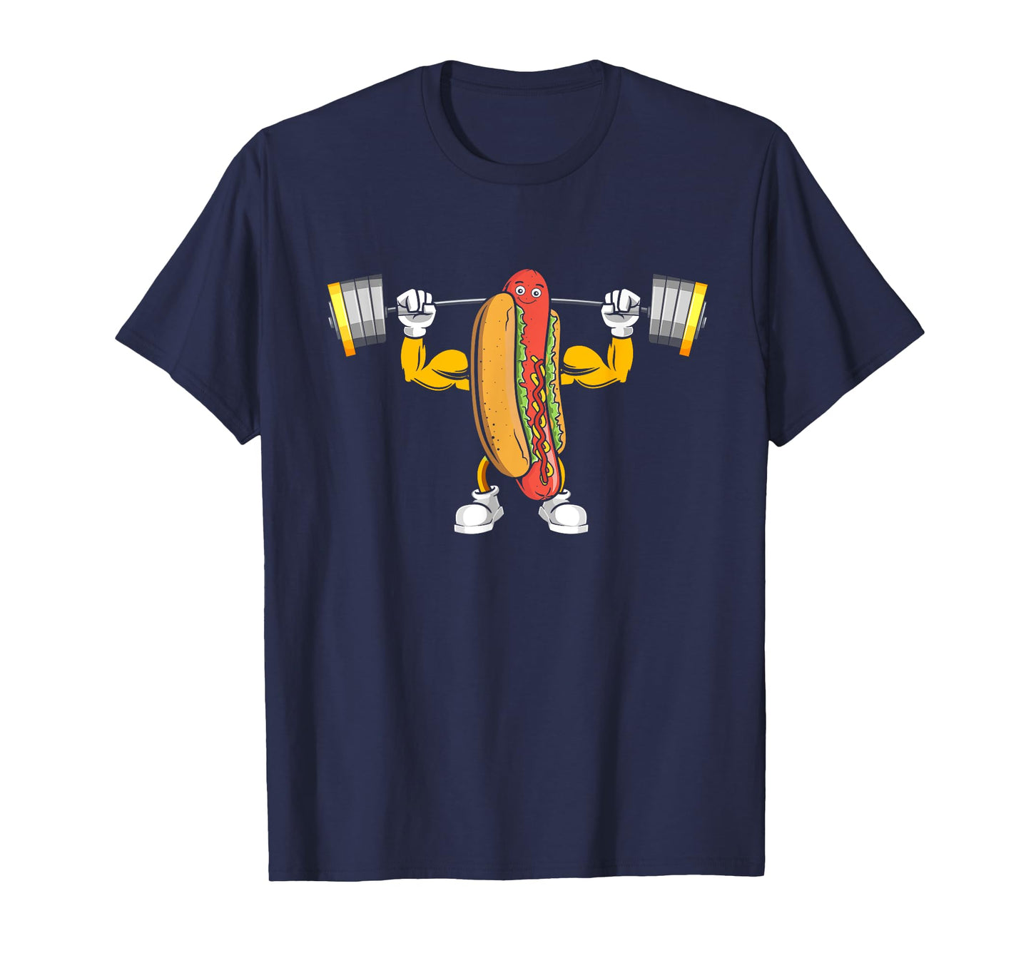 Muscular Hot Dog Deadlift Bodybuilding Fitness Fitness Gym Men Women T-Shirt