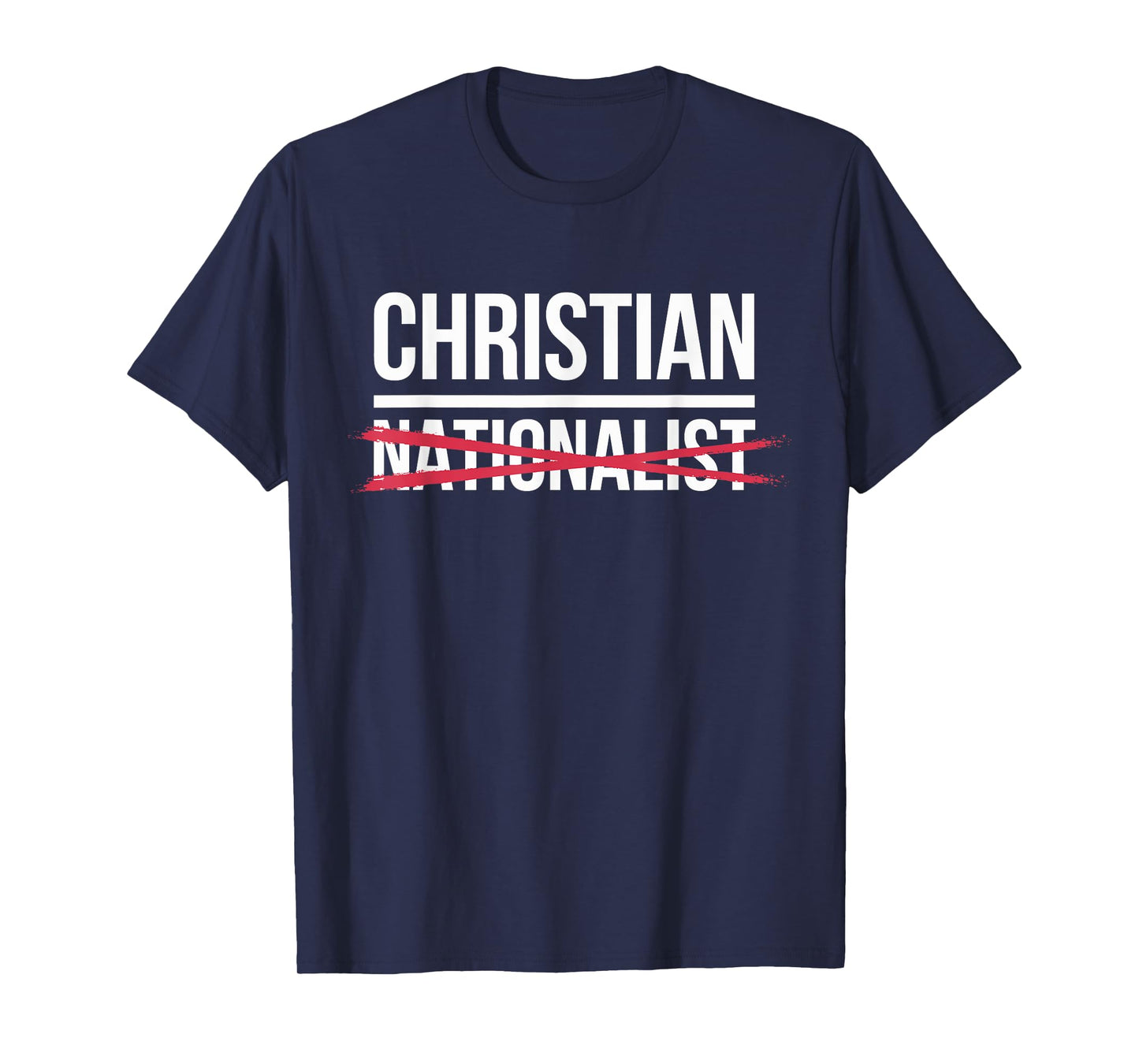 Faithful Believers Against Christian Nationalism Unisex-Adults T-Shirt, Black, Small, Short Sleeve, Modern, Politics, Christian, Faithful Believers