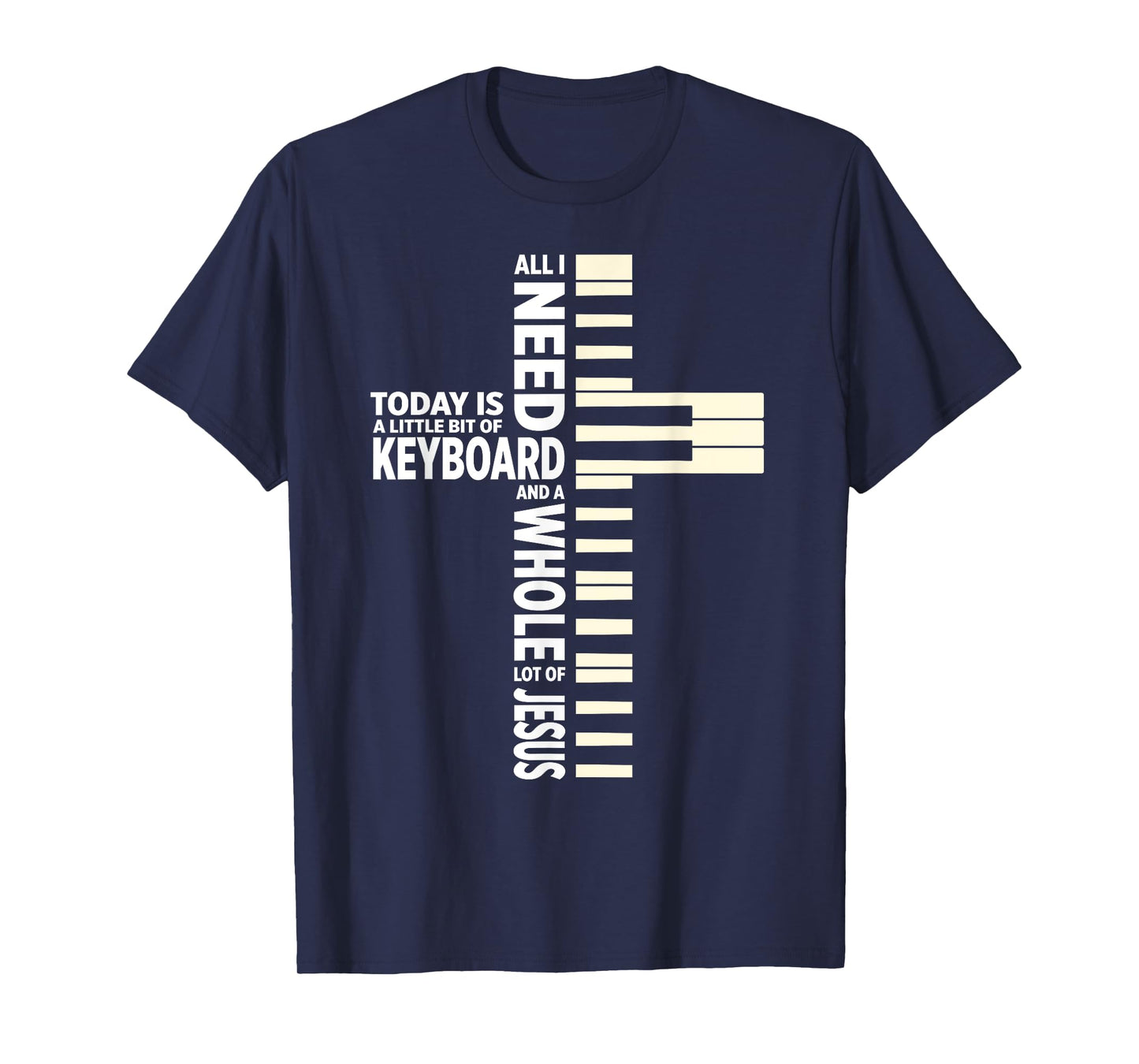 Christian Keyboard Musician Jesus Band Lover T-Shirt