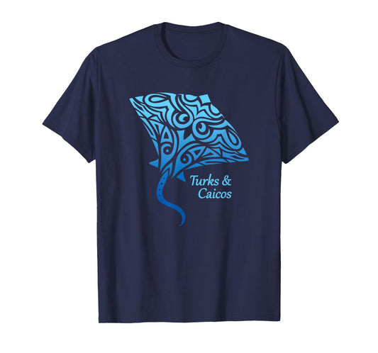 Turks and Caicos Islands Stingray Mens Womens 2024 Vacation T-Shirt