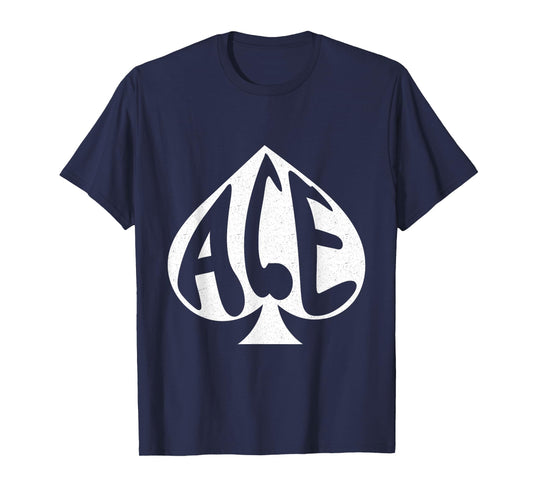 Vintage Ace of Spades Texas Hold'em Playing Card T-Shirt