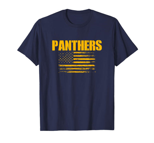 Lufkin Panthers USA Flag Pride T-Shirt