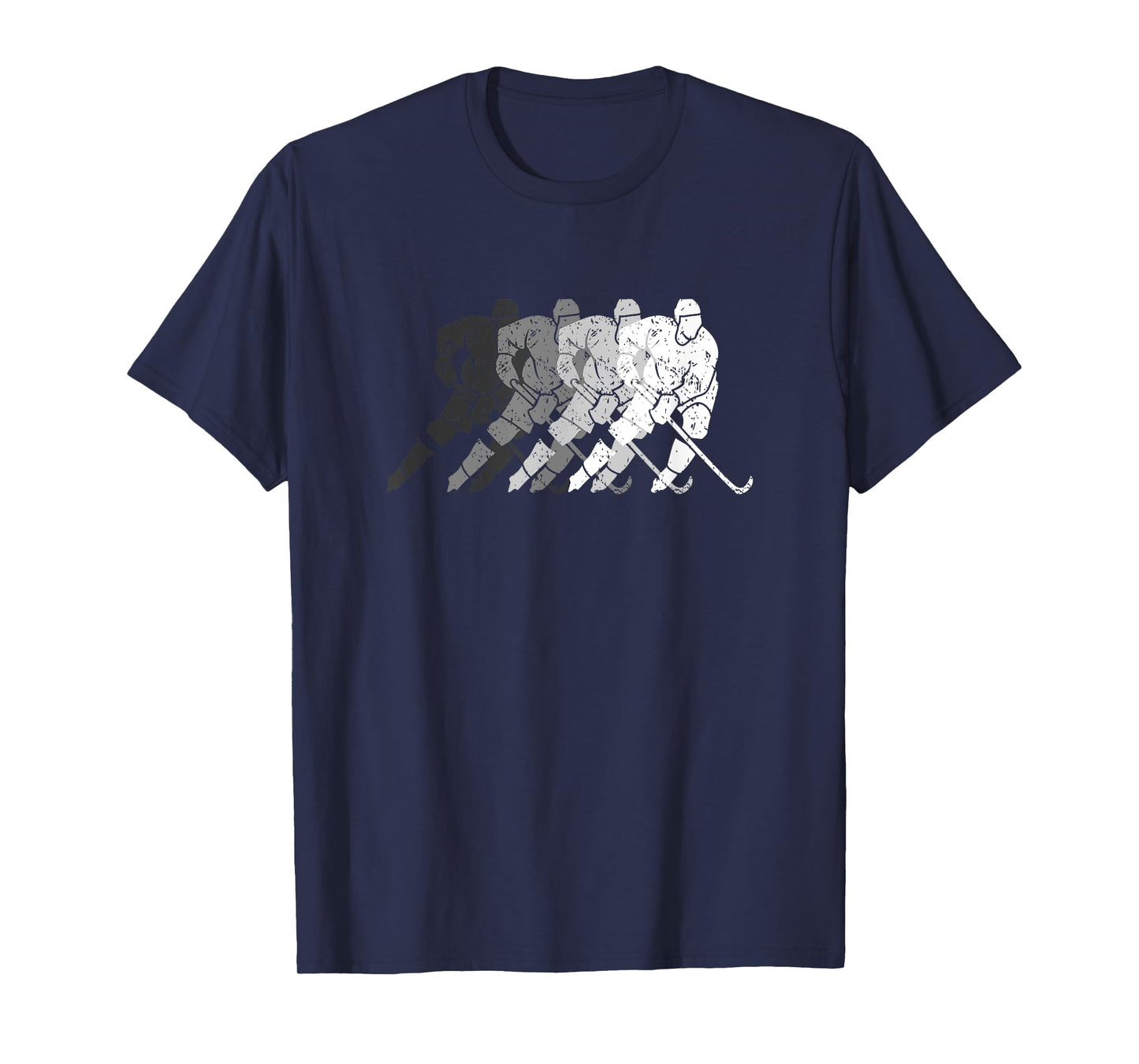 Vintage Hockey Player Gift For Kids Men Women Wintersport T-Shirt