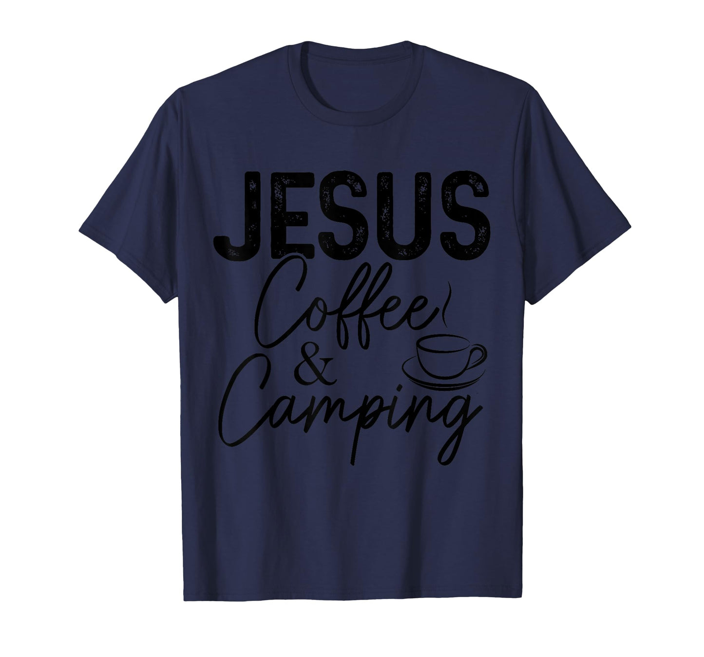 Jesus Coffee & Camping Christian Camper Nature Lover T-Shirt