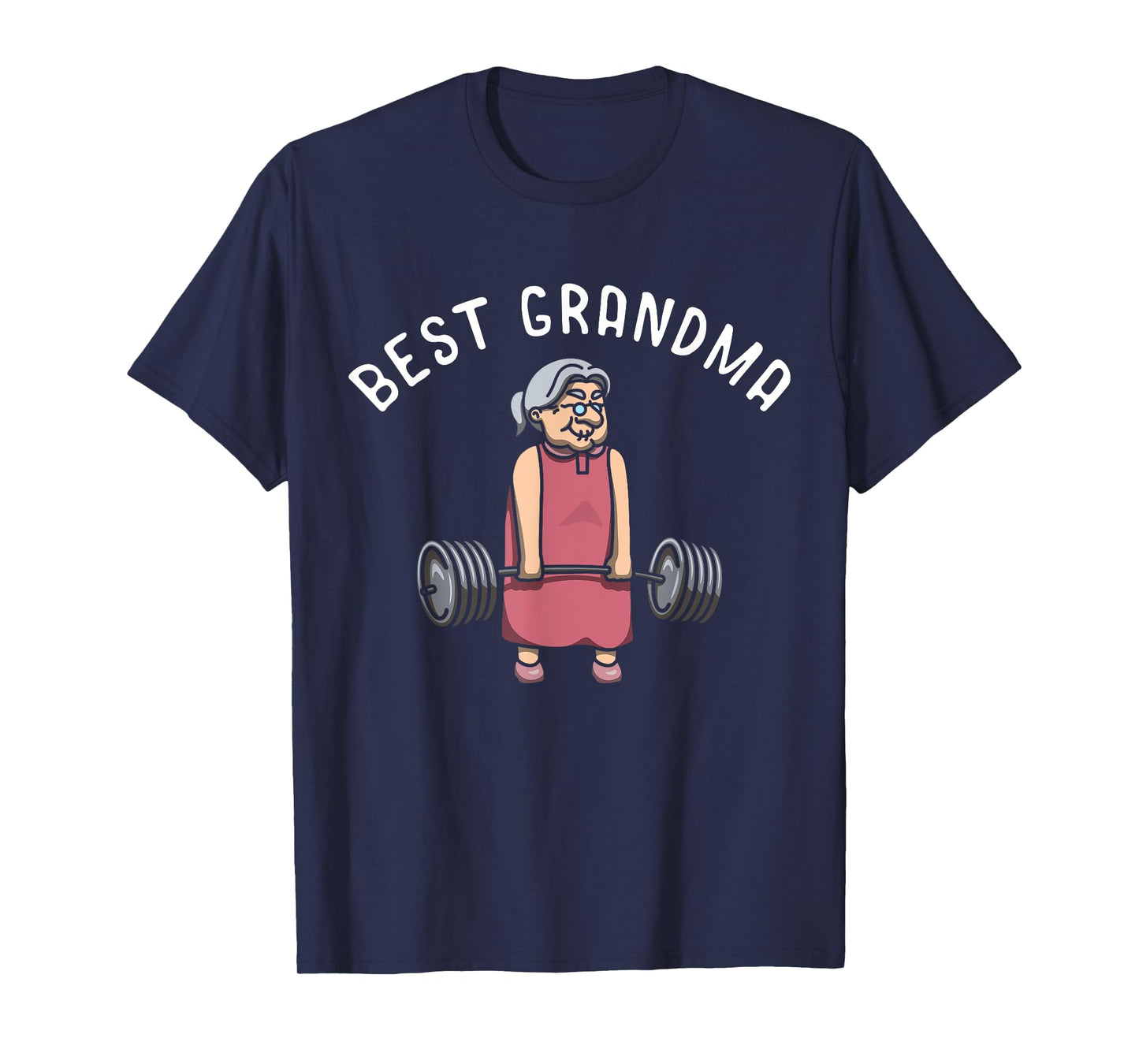 Best Grandma Weightlifter Bodybuilder Grandmother Workout T-Shirt
