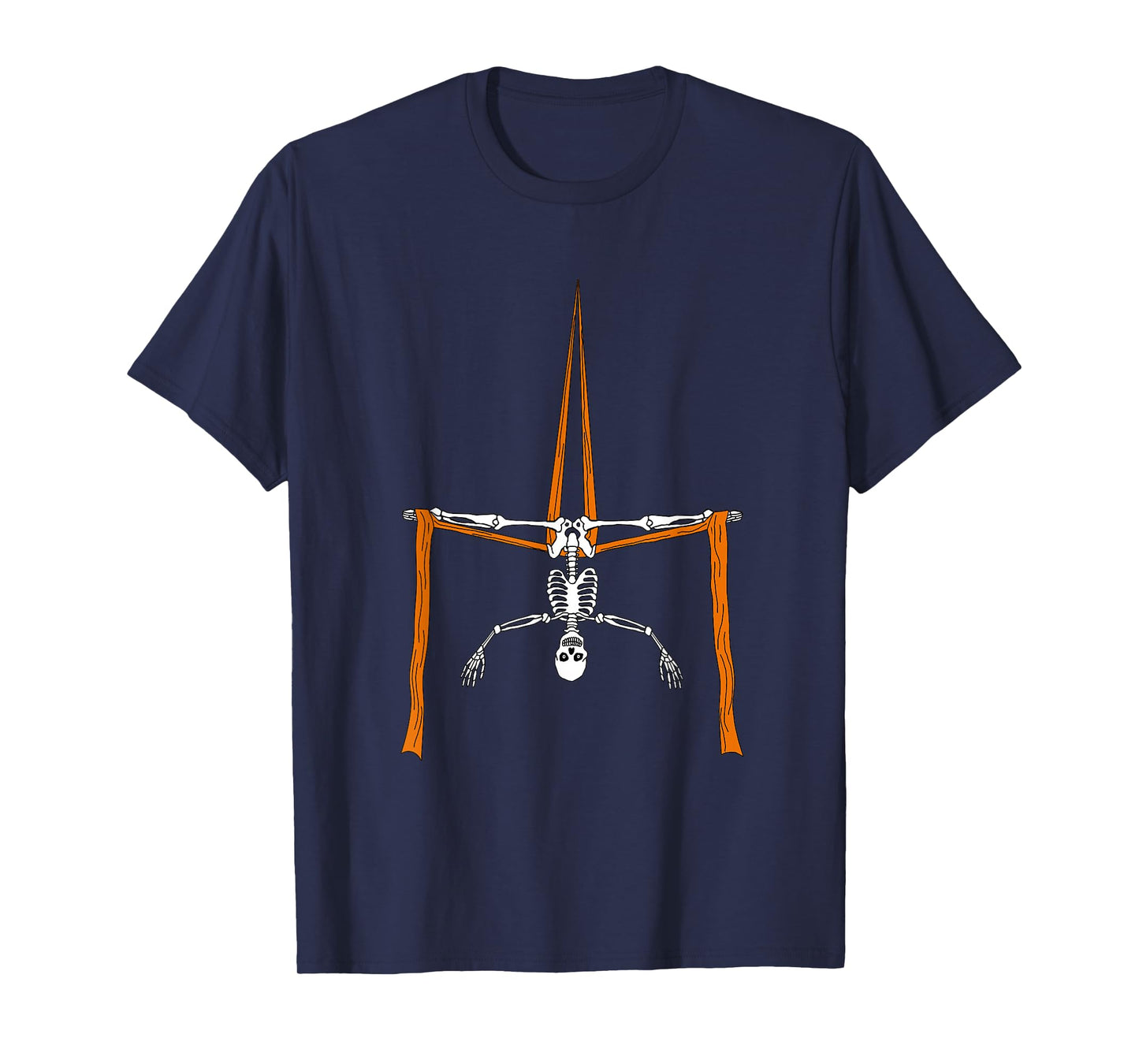 Skeleton Aerialist - Halloween Aerial Silks Circus Artist T-Shirt