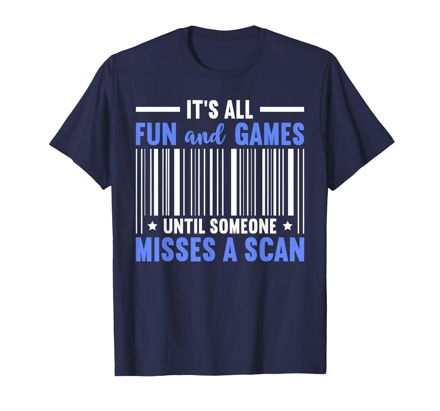 Misses A Scan Postal Worker Mailman Funny Mail Carrier T-Shirt