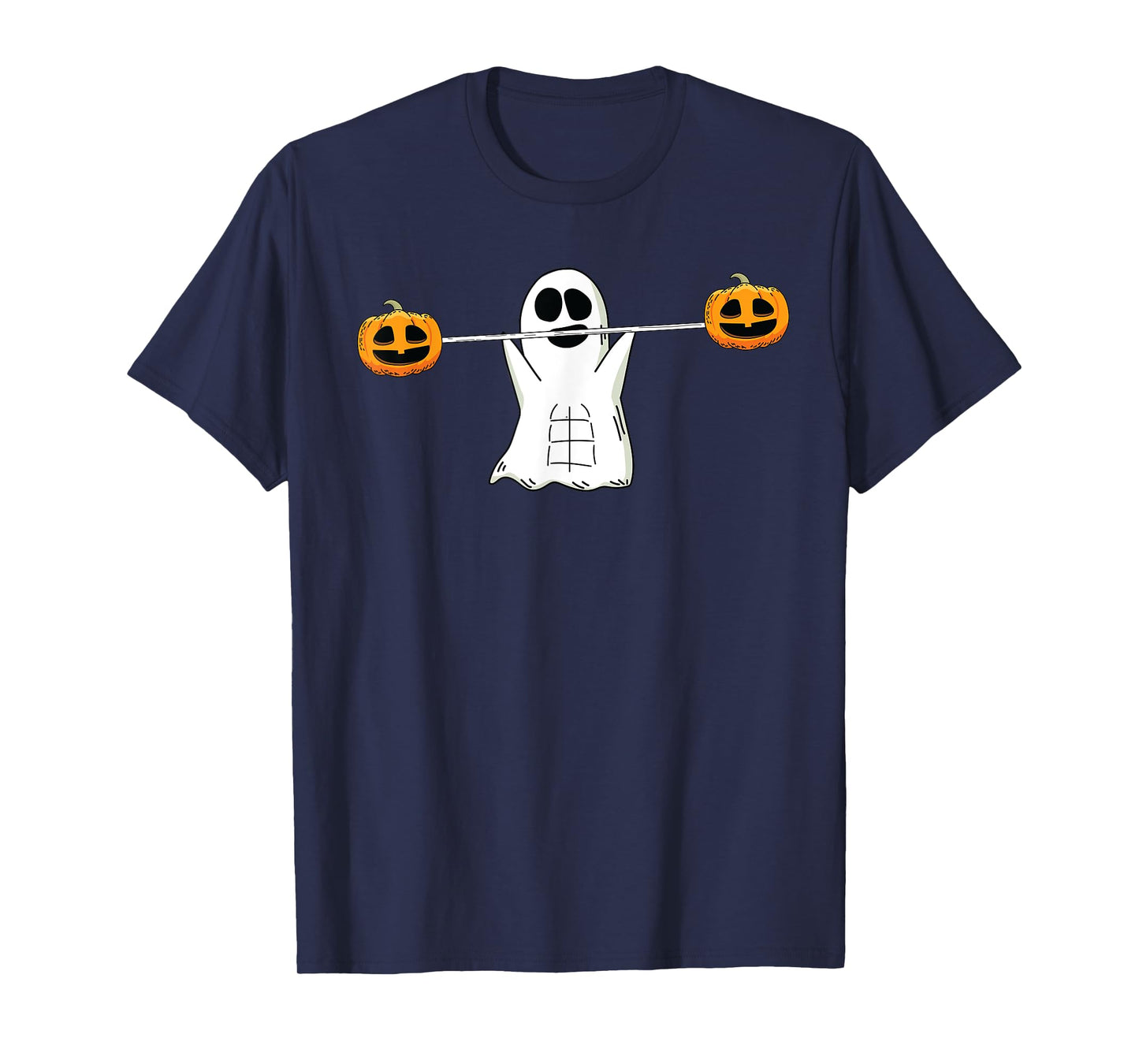 Ghost Lifting Halloween Funny Work-out Gym Fitness T-Shirt