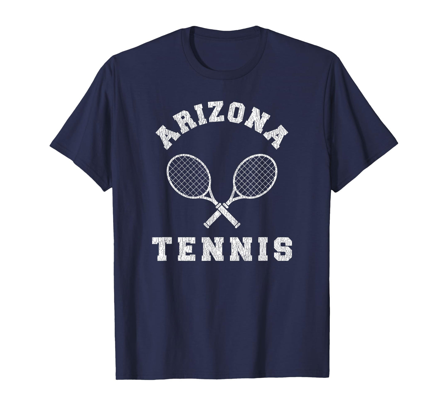 Arizona Vintage Tennis Team Distressed Retro 90s Vibe Racket T-Shirt