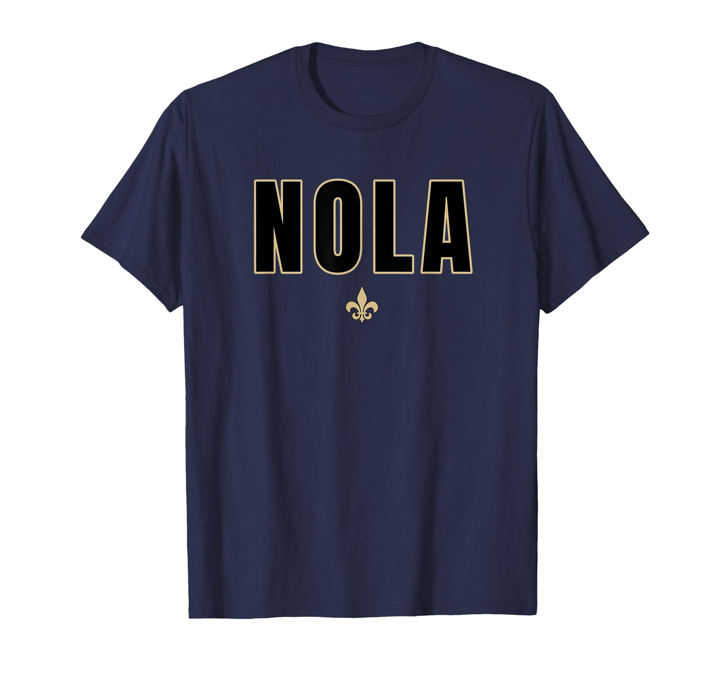 NOLA Apparel for Locals or Tourist that Love City Unisex Classic Fit Black Polycotton T-Shirt