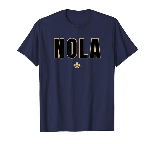 NOLA Apparel for Locals or Tourist that Love City Unisex Classic Fit Black Polycotton T-Shirt