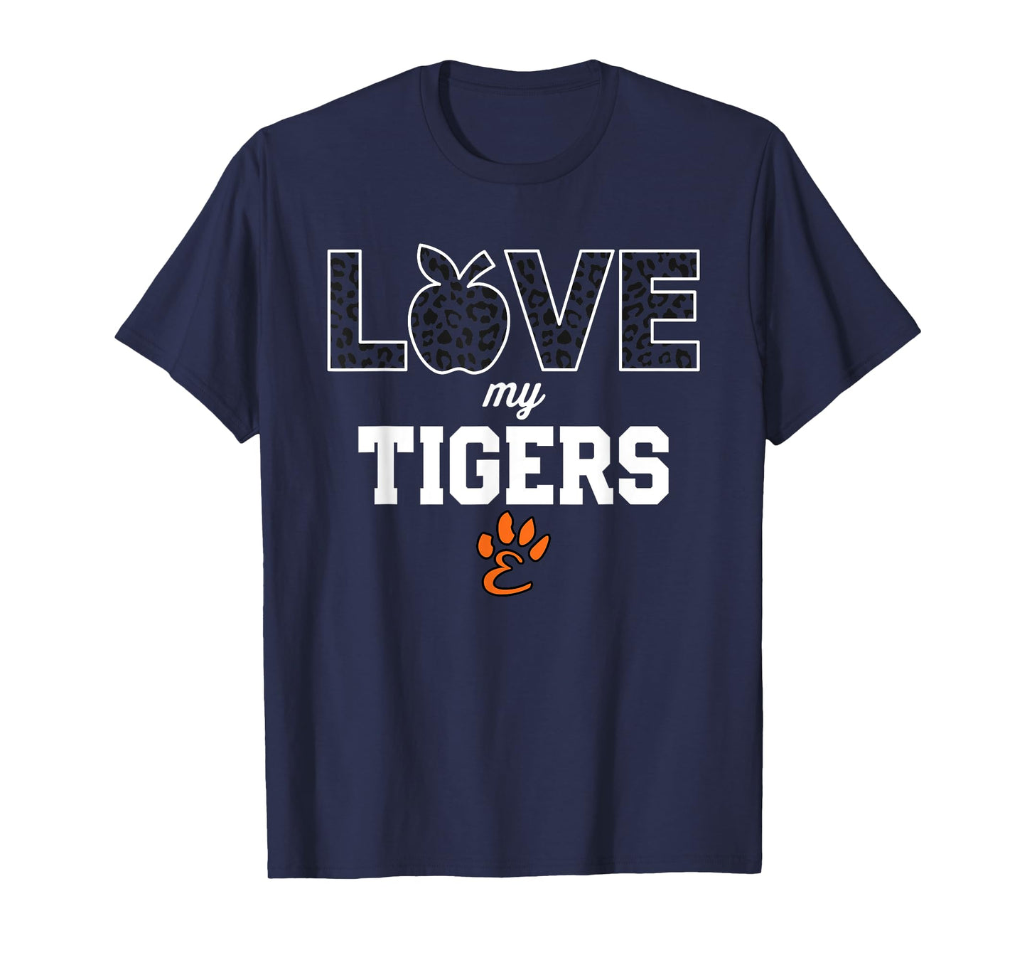 Edwardsville Tigers Logo Love My Team HS T-Shirt