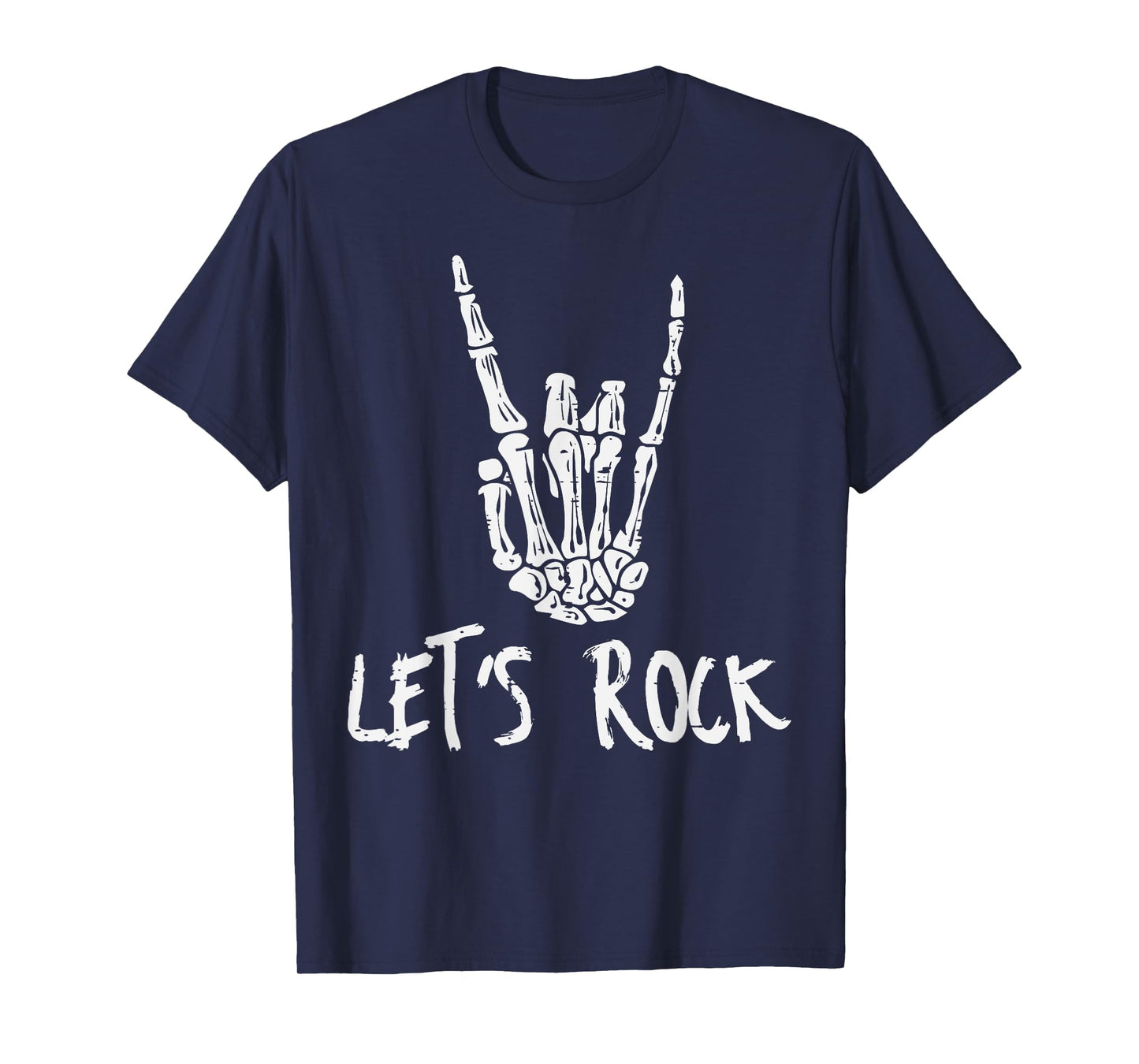 Skeleton Rocker Hand Punk Rock Music Men Boys Kids Youth T-Shirt