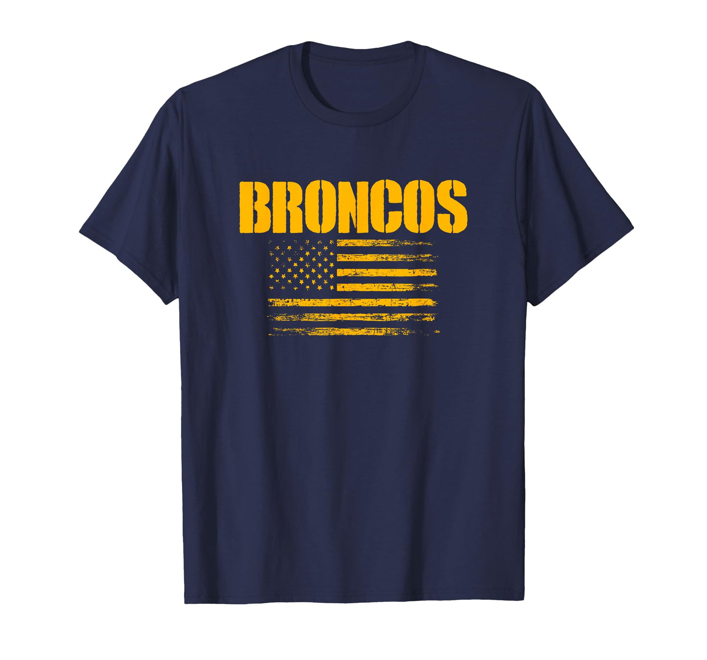 Spring Hill Broncos USA Flag Pride T-Shirt