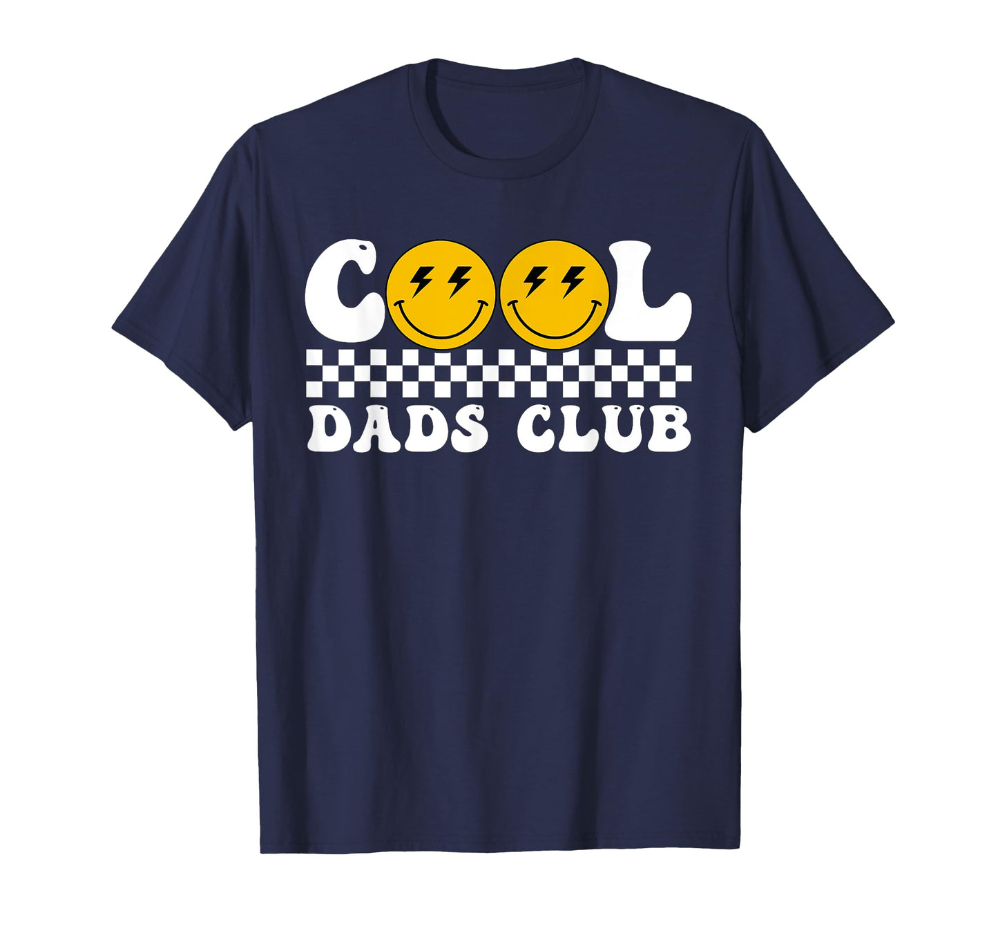 Funny Smile Cool Dads Club Retro Family Matching Mens T-Shirt