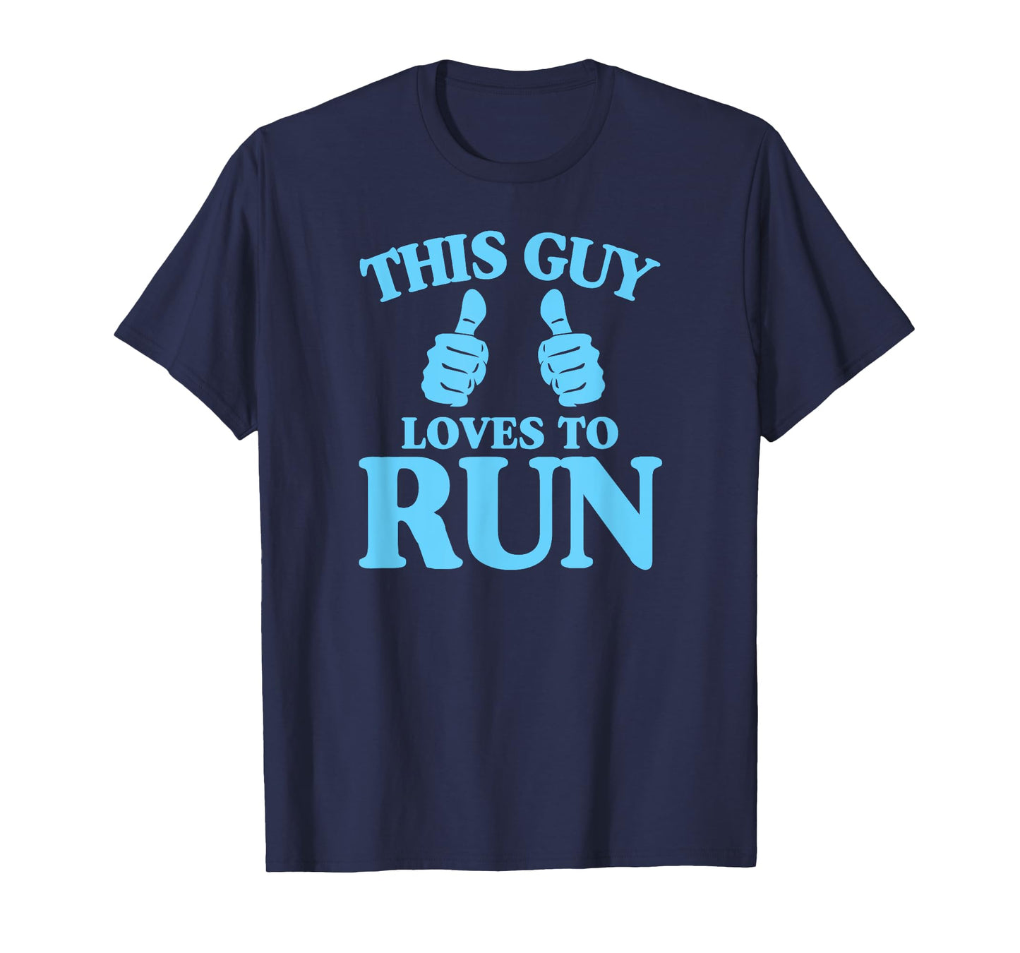 This Guy Loves To Run - Two Thumbs Cross Country T-Shirt