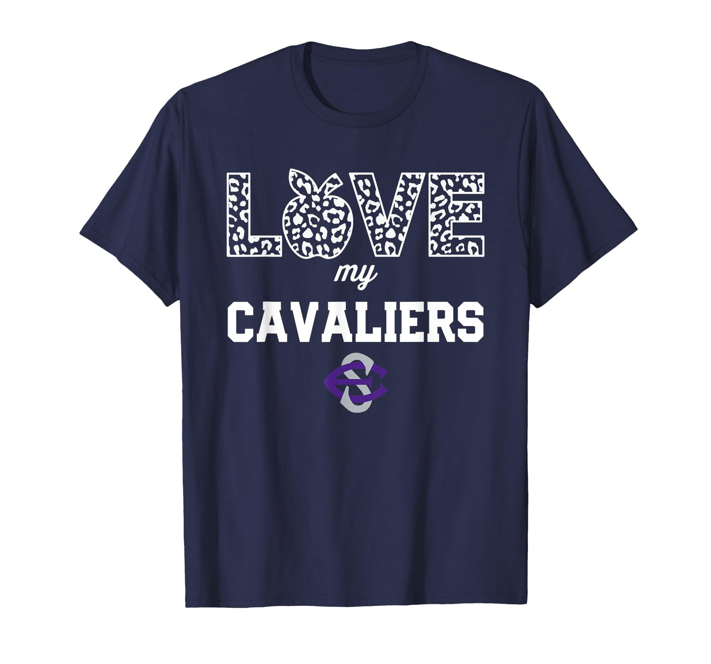 East Stroudsburg South Cavaliers Logo Love My Team HS T-Shirt