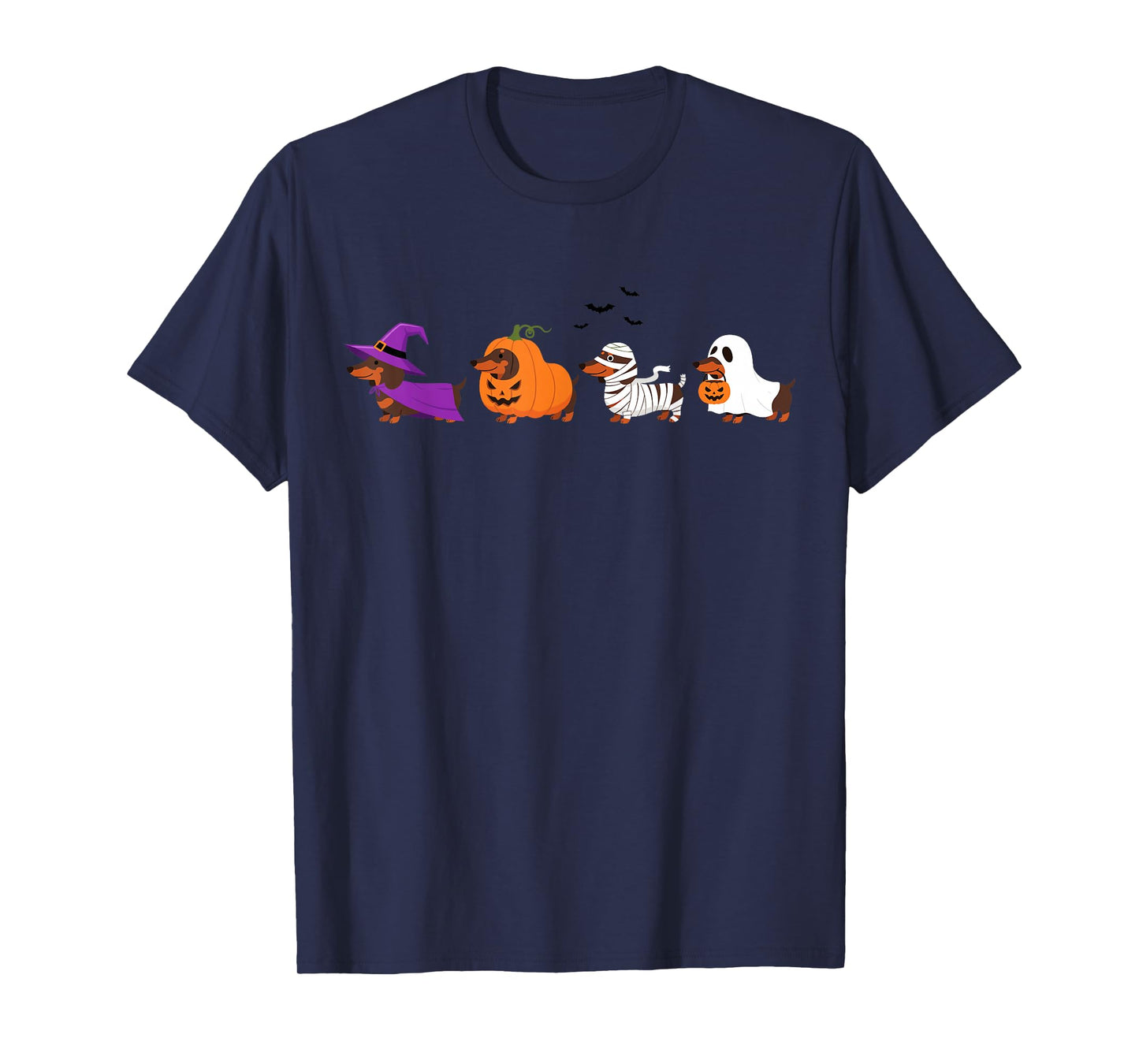Happy Halloweenie Witch Weiner Dog Dachshund Shirt T-Shirt